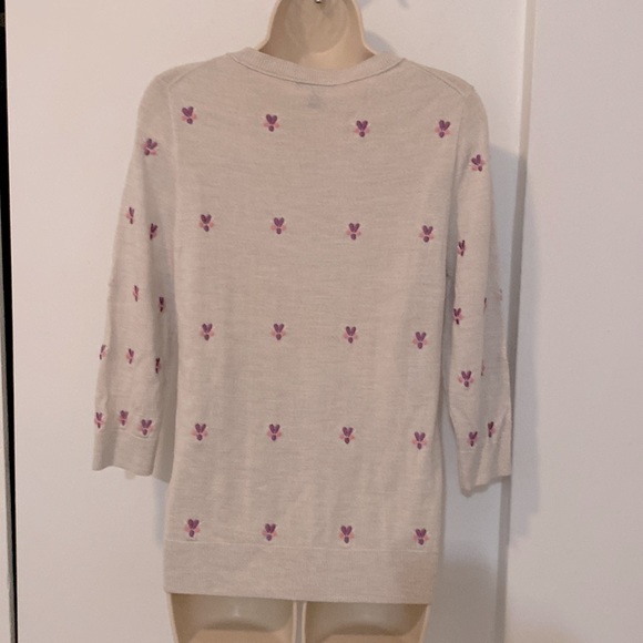 J. Crew lightweight merino wool 3/4 sleeve sweater - Picture 2 of 9